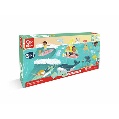Hape Puzzles y encajes Puzzle amigos del mar - Hape E1645