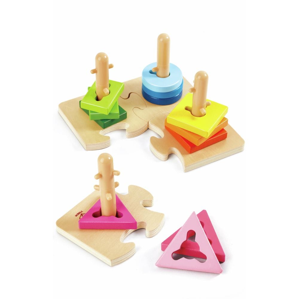 Hape Puzzles y encajes Puzzle creativo de clavillas- Hape E0411