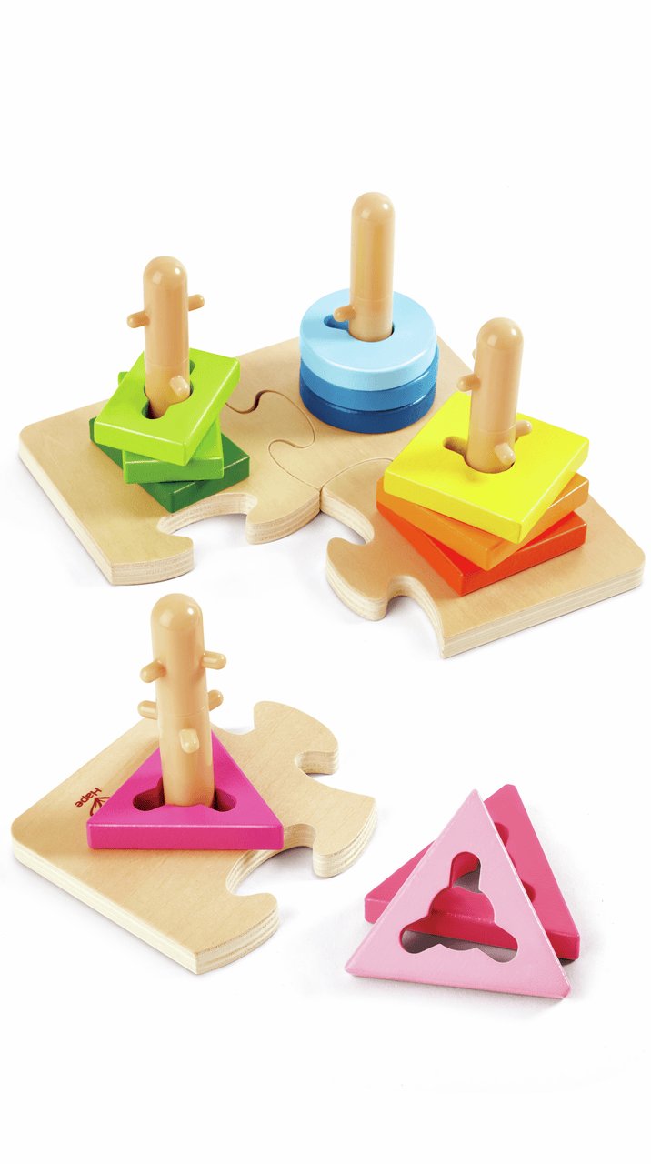 Hape Puzzles y encajes Puzzle creativo de clavillas- Hape E0411