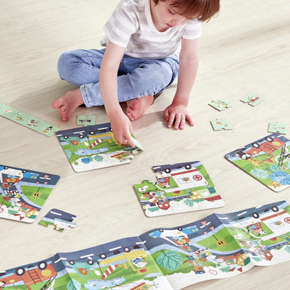 Hape Puzzles y encajes Puzzle de vehículos de rescate - Hape E1639