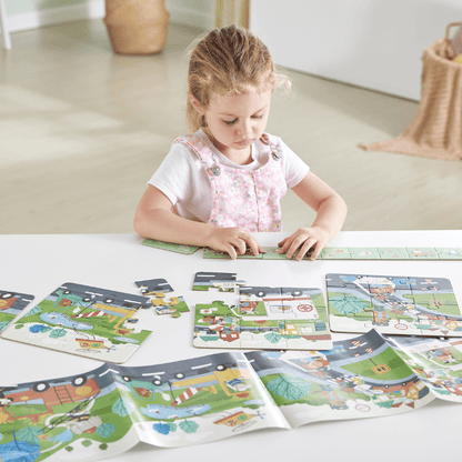 Hape Puzzles y encajes Puzzle de vehículos de rescate - Hape E1639