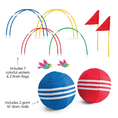 Hostfull Juegos de Exterior Set de Juego de Croquet Gigante - HostFull 65980