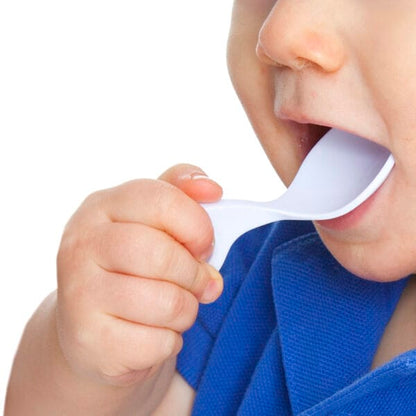 I Can Alimentación Set 2 cucharas para comer bebé celeste blanco - ICan 7350084550025