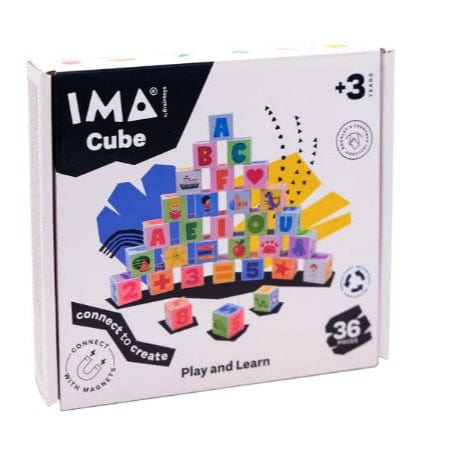 Imanix Juegos Magnéticos Imacube play and Learn 36 piezas - Imanix IMA-CUPL36
