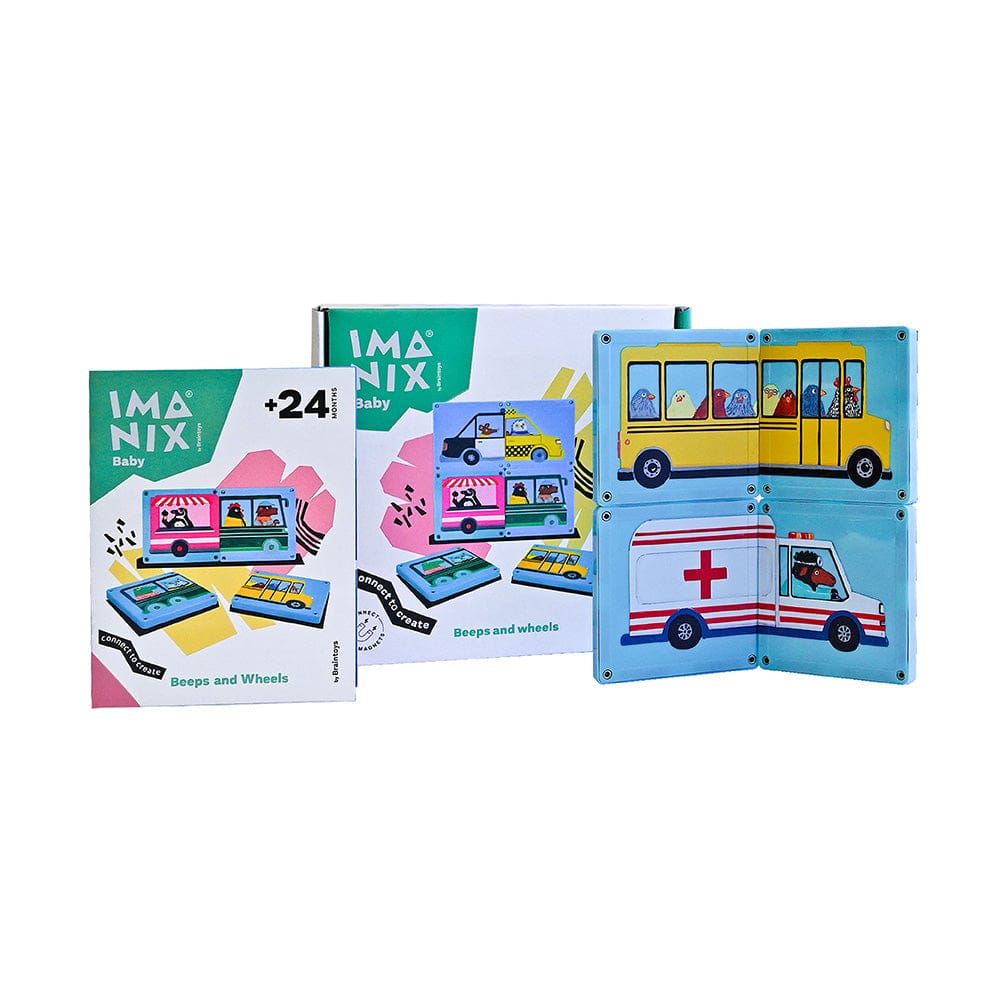 Imanix Juegos Magnéticos Imanix Beeps and Wheels - Braintoys IMA-BB012