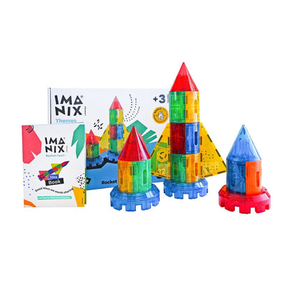Imanix Juegos Magnéticos Rocket Castle  32 Piezas - Imanix IMA-RC32