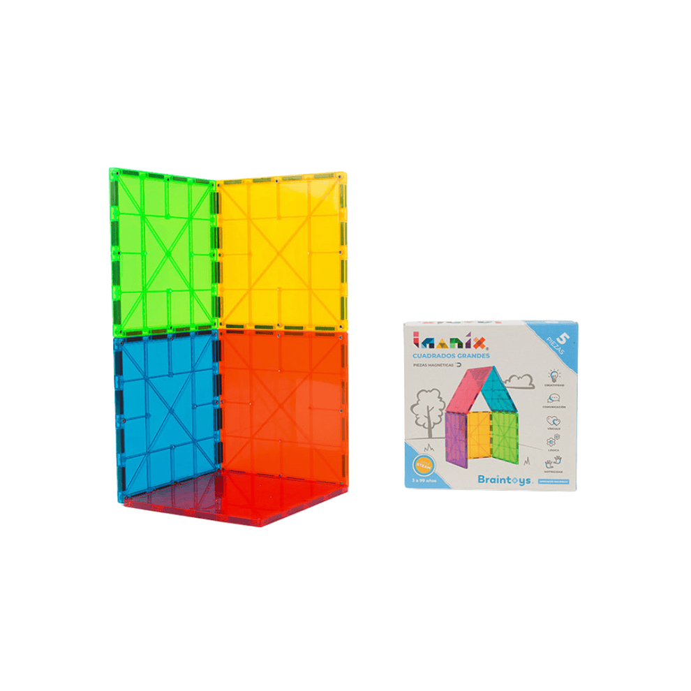 Imanix Juegos Magnéticos Set 5 imanes cuadrados grandes - Imanix IMA-CBS5
