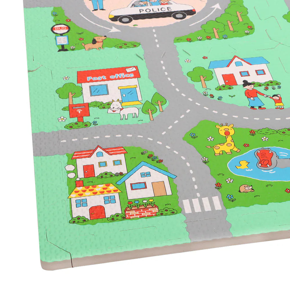 INFANTI Juguetes de actividades para bebés Alfombra EVA Pista Ciudad 9 Piezas -  Infanti 05211531862