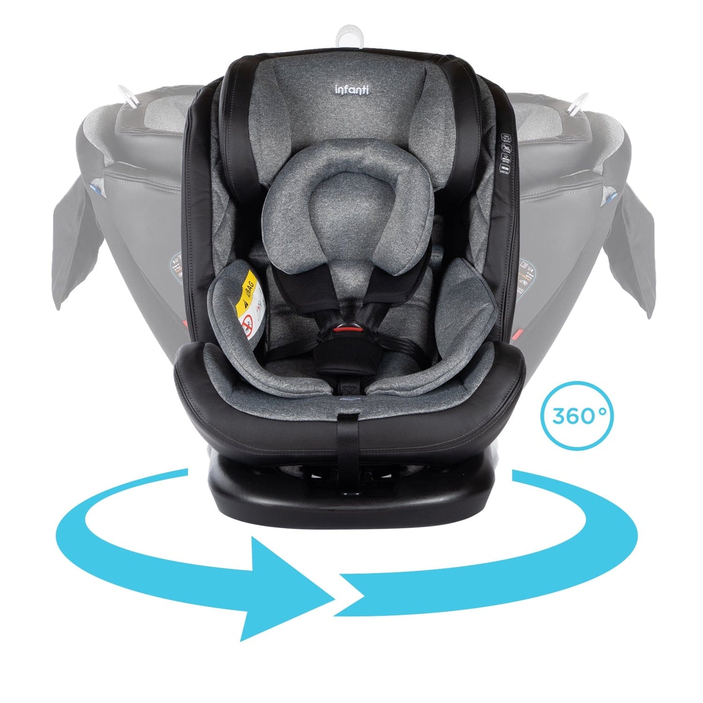 Infanti Silla de auto convertible Silla De Auto Convertible I-Giro 360 Light Grey - Infanti 012150ST3GR