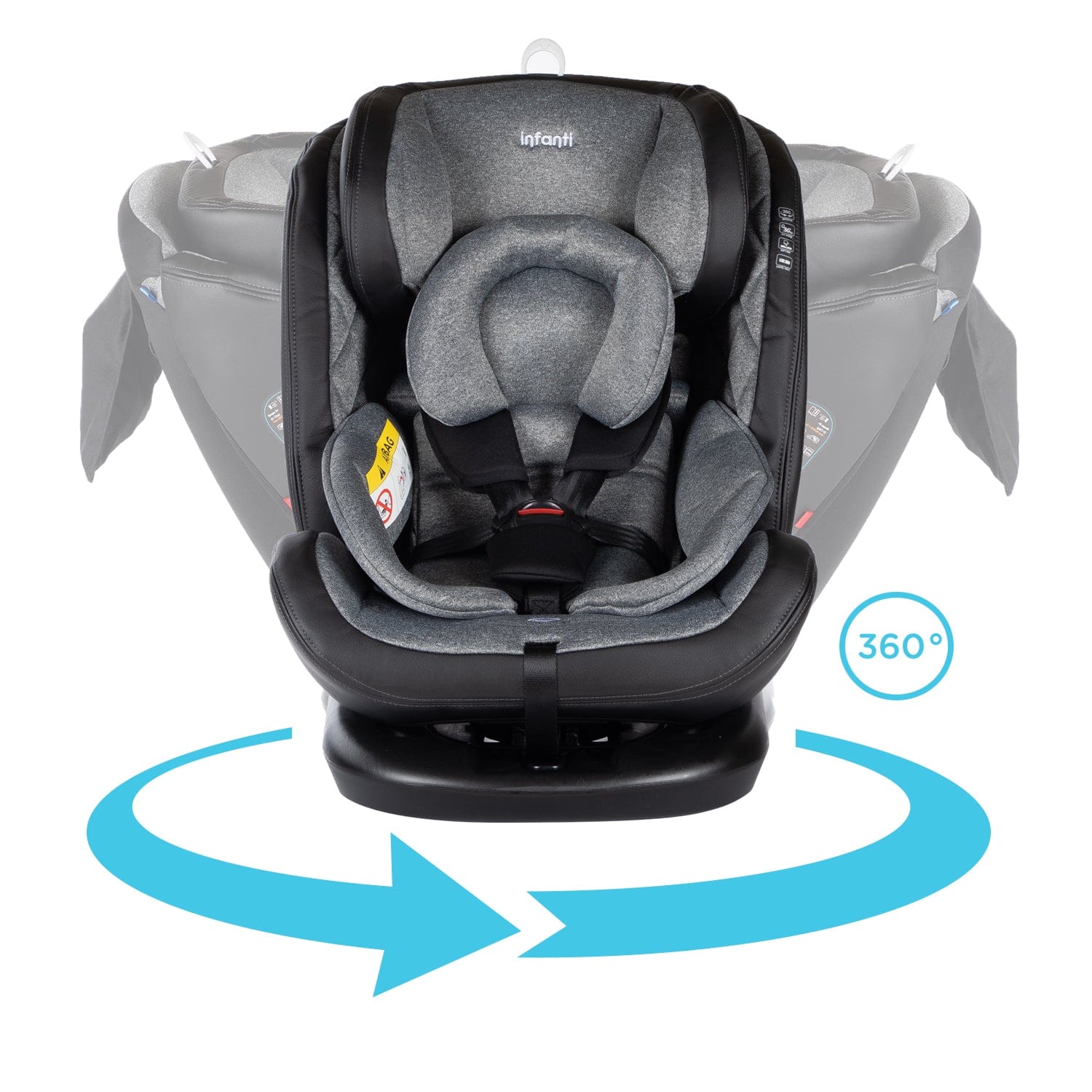 Infanti Silla de auto convertible Silla De Auto Convertible I-Giro 360 Light Grey - Infanti 012150ST3GR