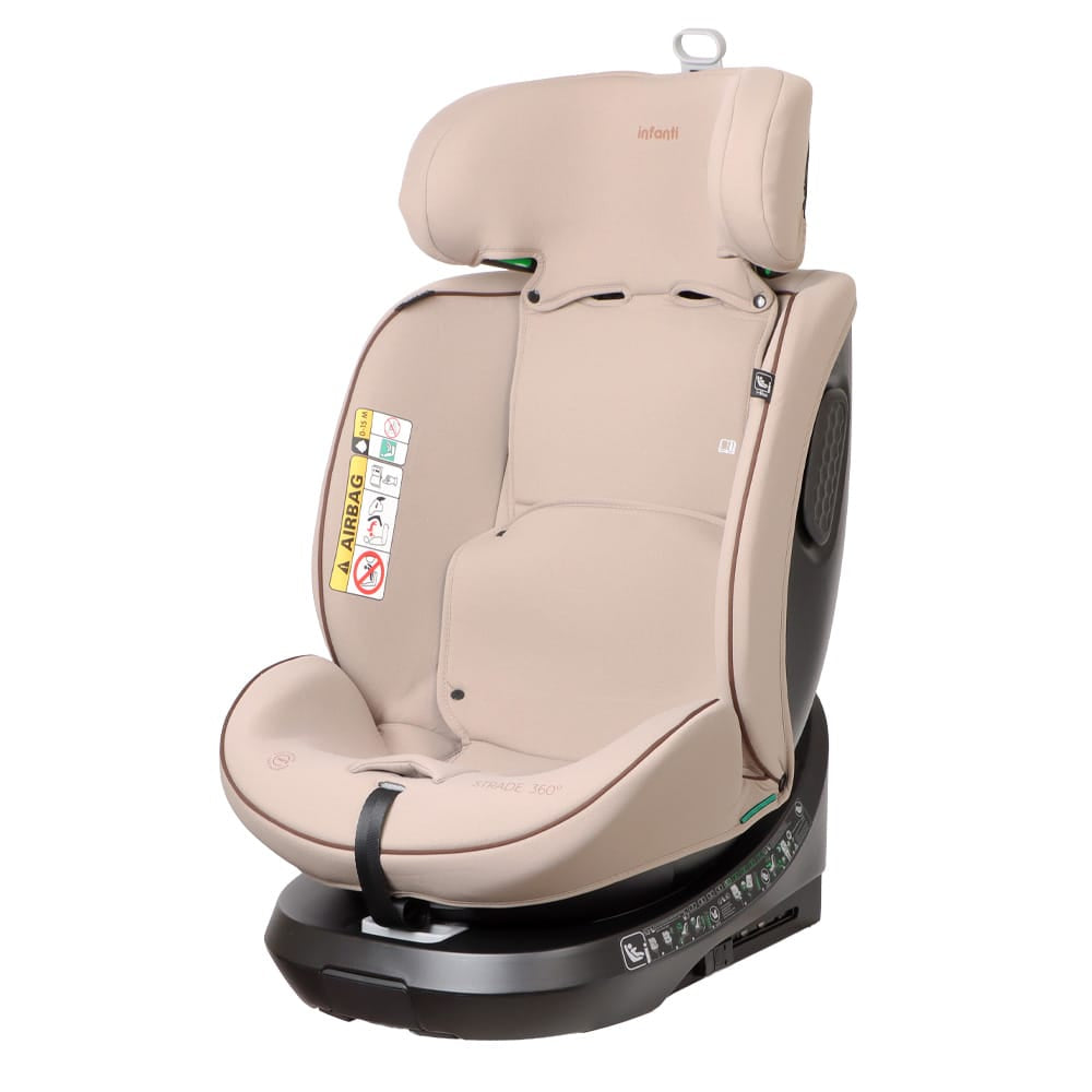 Infanti Silla de auto convertible Silla de Auto Convertible Strade 360° K83 Beige- INFANTI 012150K83BG