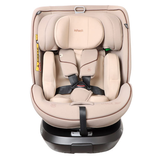 Infanti Silla de auto convertible Silla de Auto Convertible Strade 360° K83 Beige- INFANTI 012150K83BG