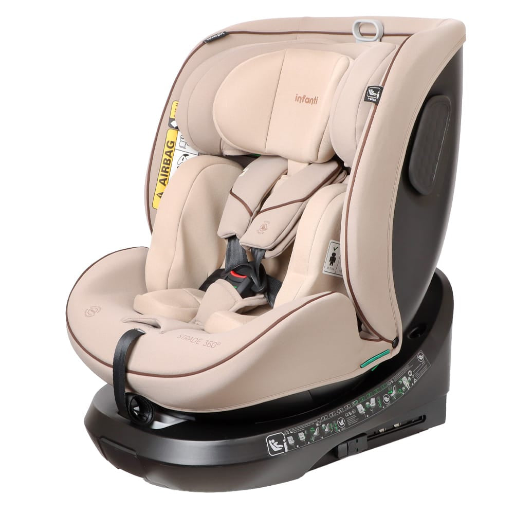 Infanti Silla de auto convertible Silla de Auto Convertible Strade 360° K83 Beige- INFANTI 012150K83BG