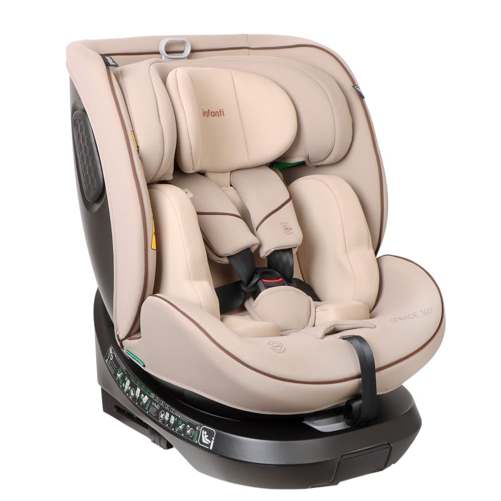 Infanti Silla de auto convertible Silla de Auto Convertible Strade 360° K83 Beige- INFANTI 012150K83BG