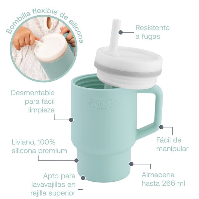 Infantino Alimentación Vaso de Entrenamiento My 1st Tumbler Moody Blue - Infantino IF33003308067MB