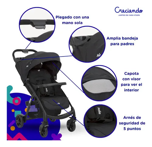 JOIE Coches Coche de Paseo Muze Lx Coal Joie JO420T1035GD