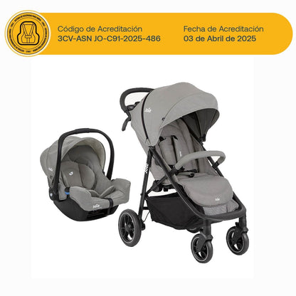 Joie Coches Coche Travel System Litetrax 4 Pebble - Joie JO420T1112YEP