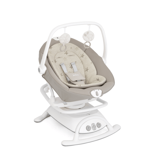 Joie Estimulación Silla Mecedora 2 en 1 Sansa™ - Cosmo Tan JO10103SANSA2IN1CT
