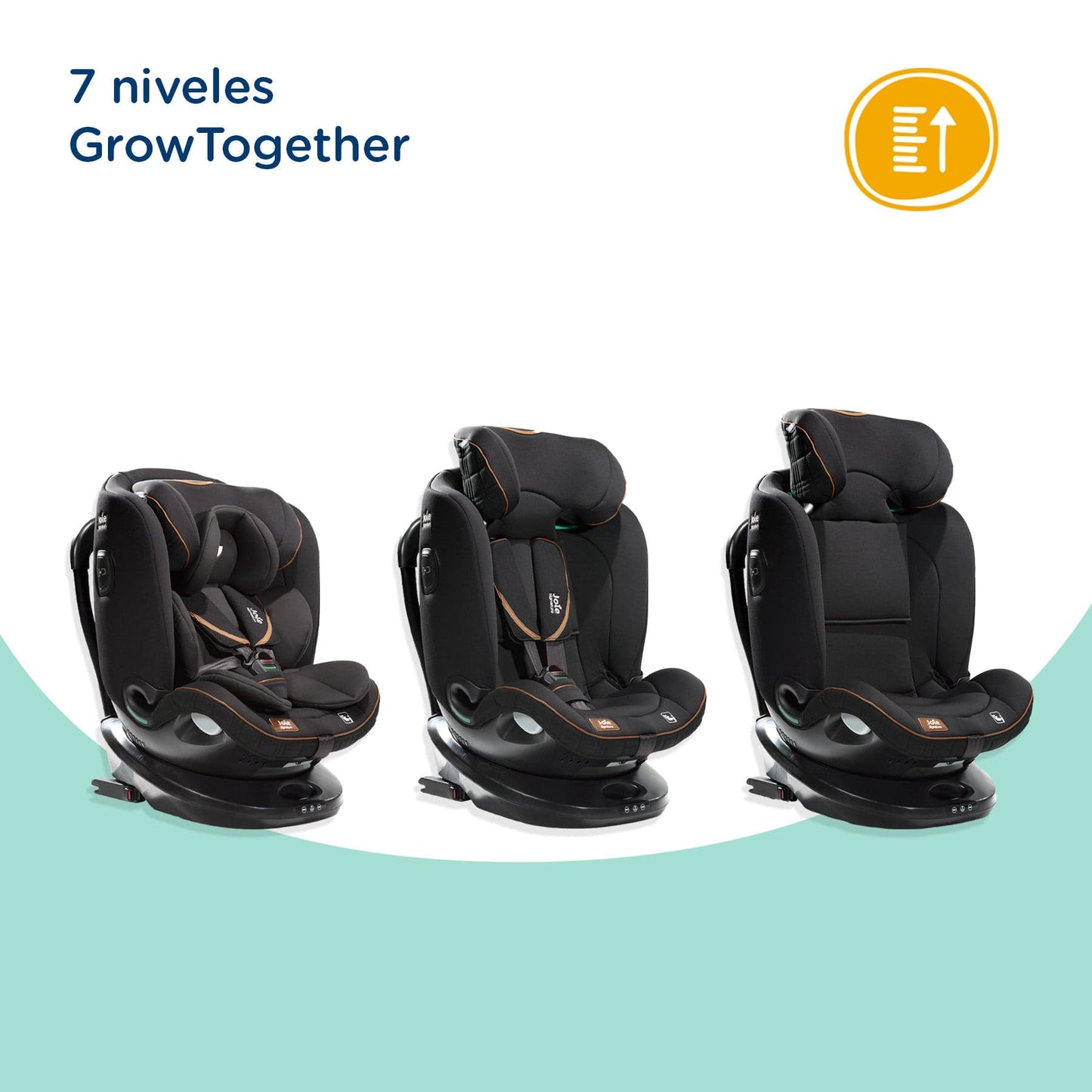 Joie Silla de auto convertible Silla de Auto Convertible I-Spin Grow Eclips - Joie JO420C1904ECLI