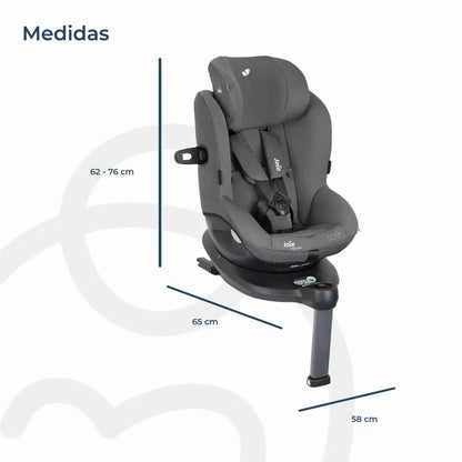 Joie Sillas de auto Silla de Auto Giratoria i-Spin 360 Shell Gray Joie JO420C1801SH