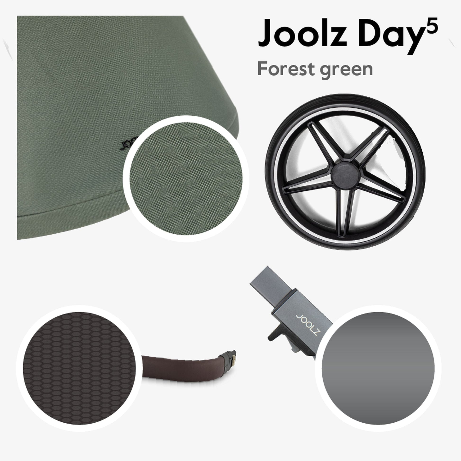 Joolz Coche Coche de paseo y moisés Day5 Forest Green - Joolz JO540002