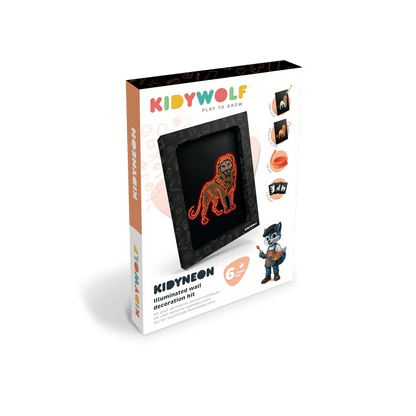 Kidywolf Arte / Manualidades Kidyneon Kit de decoración mural luminosa Animales - Kidywolf KIDYNEON-ANI-OR