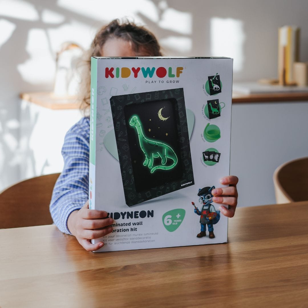 Kidywolf Arte / Manualidades Kidyneon Kit de decoración mural luminosa Dinosaurios - Kidywolf KIDYNEON-DIN-GR