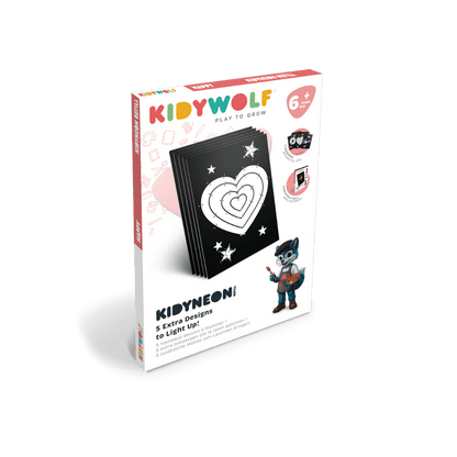Kidywolf Arte / Manualidades Láminas de recambio KidyNeón Happy - Kidywolf REFIL-KIDYNEON-HAPPY