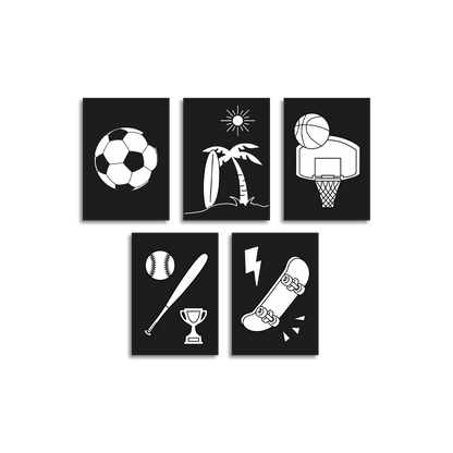 Kidywolf Arte / Manualidades Láminas de recambio para KidyNeón Deportes - Kidywolf REFIL-KIDYNEON-SPORT