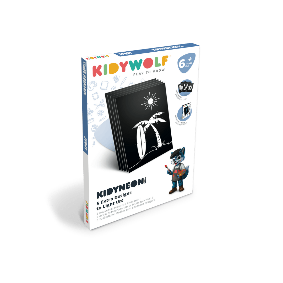 Kidywolf Arte / Manualidades Láminas de recambio para KidyNeón Deportes - Kidywolf REFIL-KIDYNEON-SPORT