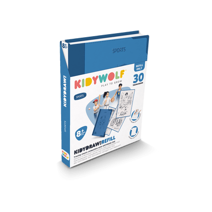 Kidywolf Arte / Manualidades Láminas de recambio para Kidypad Deportes - Kidywolf KIDYDRAW-PAD-REFILL8-SPO