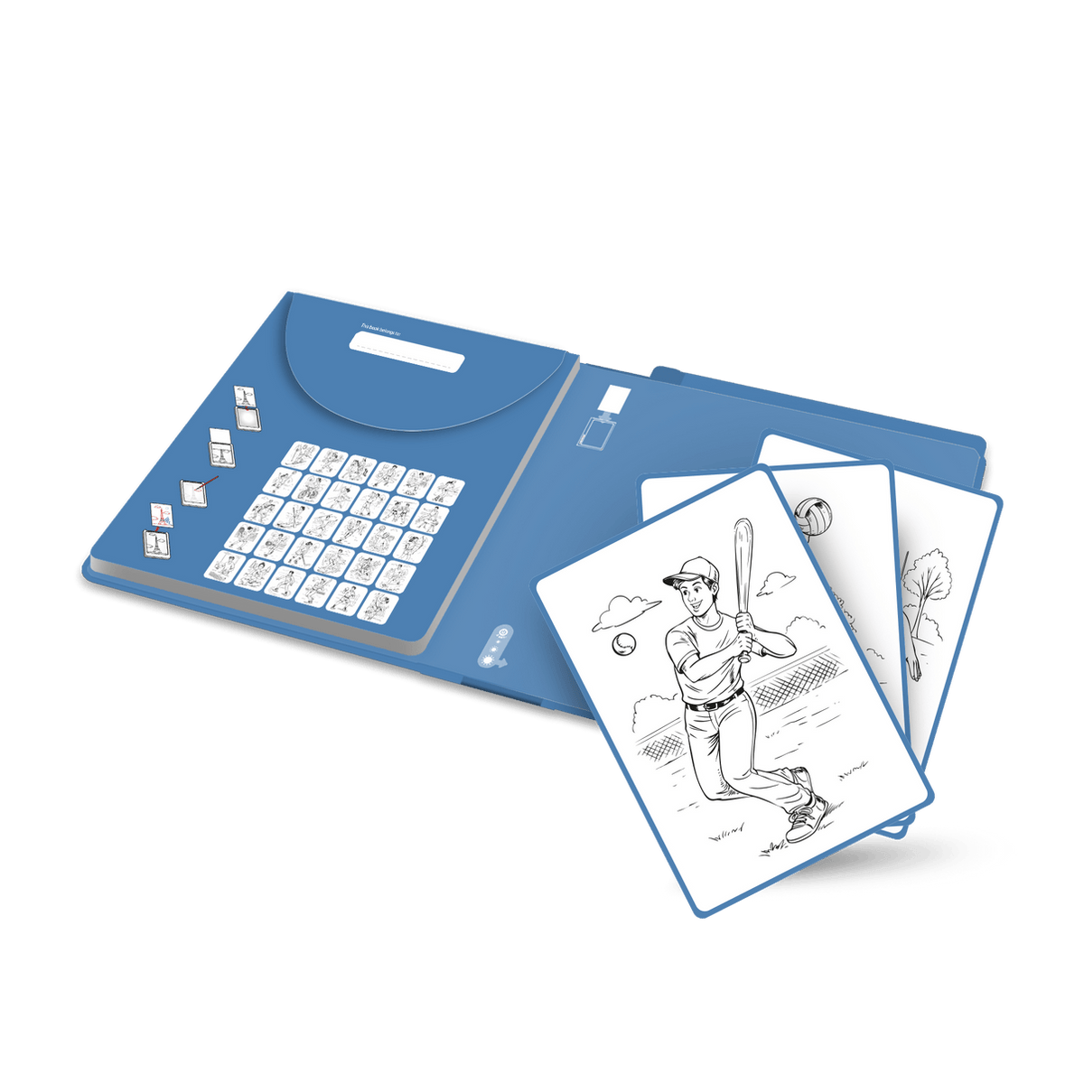 Kidywolf Arte / Manualidades Láminas de recambio para Kidypad Deportes - Kidywolf KIDYDRAW-PAD-REFILL8-SPO
