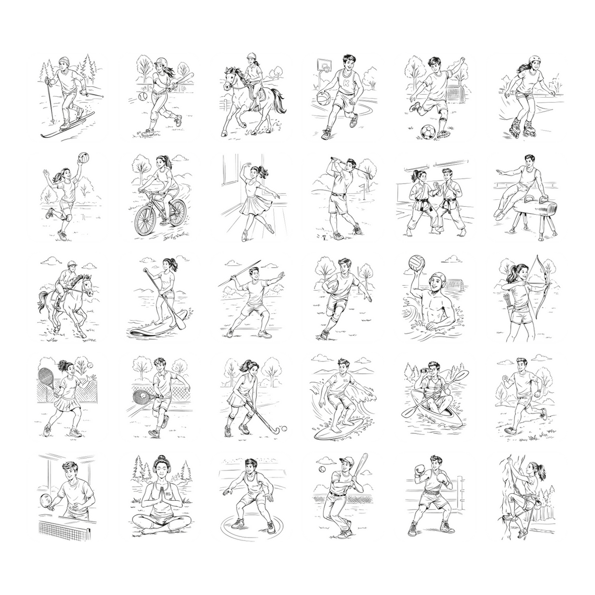 Kidywolf Arte / Manualidades Láminas de recambio para Kidypad Deportes - Kidywolf KIDYDRAW-PAD-REFILL8-SPO