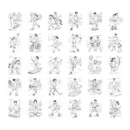 Kidywolf Arte / Manualidades Láminas de recambio para Kidypad Deportes - Kidywolf KIDYDRAW-PAD-REFILL8-SPO