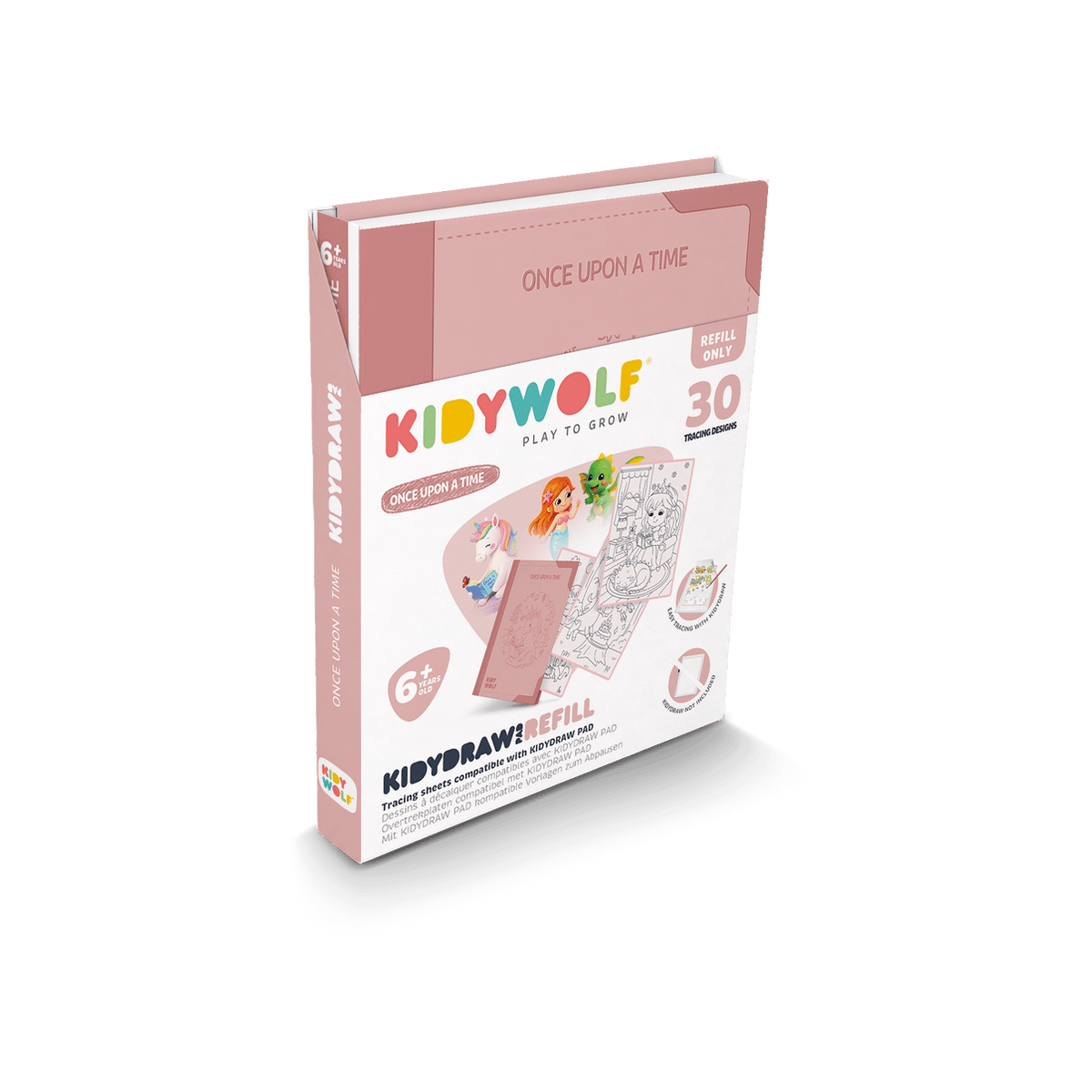Kidywolf Arte / Manualidades Láminas de recambio para Kidypad Érace una vez 6 años  - Kidywolf KIDYDRAW-PAD-REFILL8-OUT
