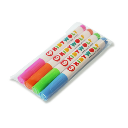 Kidywolf Arte / Manualidades Marcadores fluorescentes para pizarra Kidydraw-pro KIDYMARKER-RGBO