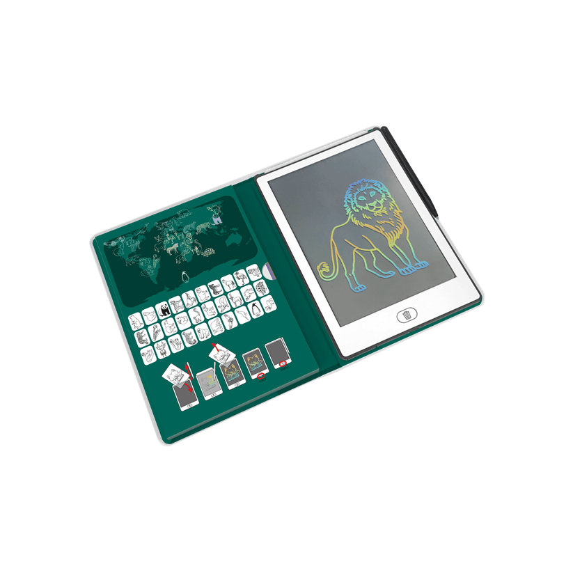 Kidywolf Arte / Manualidades Tablet de dibujo Kidydraw mini Animales alrededor del mundo - Kidywolf KIDYDRAW-MINI-AAW