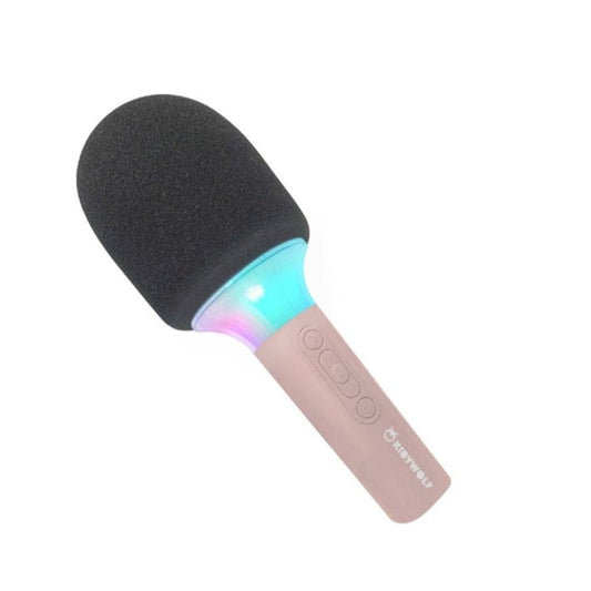Kidywolf Instrumentos musicales Micrófono karaoke con bluetooth rosado KIDYMIC-PI