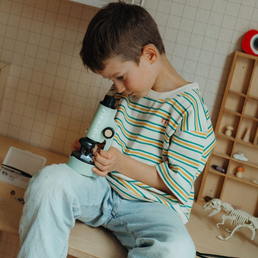 Kidywolf Juegos de Ciencia Microscopio portátil - Kidywolf KIDYMICROSCOPE-GR