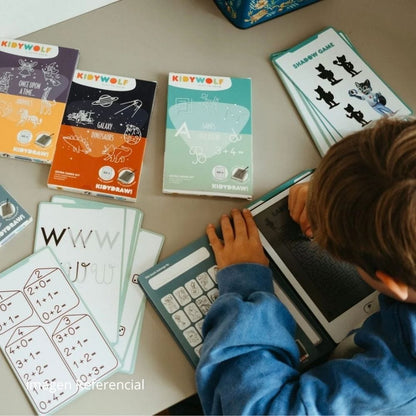 Kidywolf Recambios de tarjetas para Kidydraw Juegos y Educación - Kidywolf REFIL-DRAW-MINI-GAM-EDU