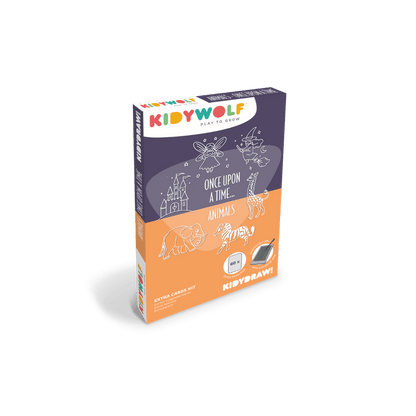 Kidywolf Recambios de tarjetas para Kidydraw Once upon a time y Animals - Kidywolf REFIL-DRAW-MINI-OUT-ANI