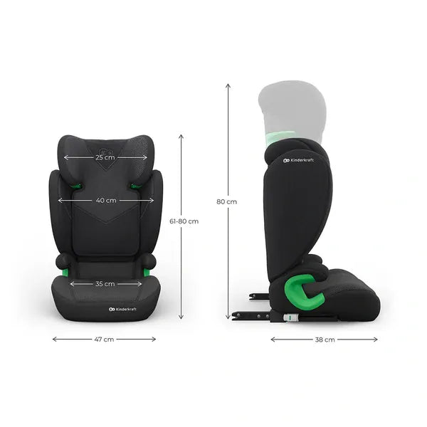 Kinderkraft Alzador Silla de Auto Butaca Junior Fix 2 i-Size Plus Black | Kinderkraft KCJUFI20BLKPL0N