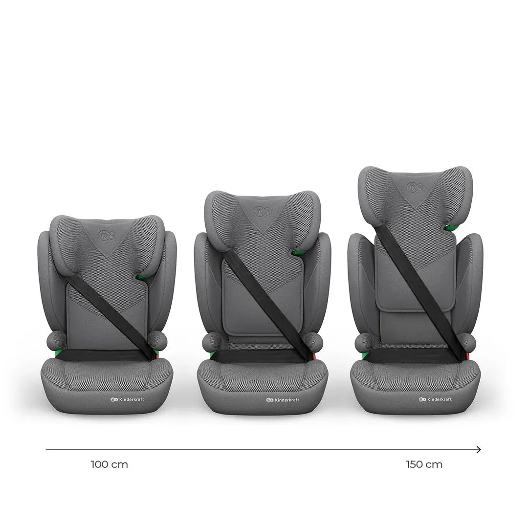 Kinderkraft Alzador Silla de Auto Butaca Junior Fix 2 i-Size Plus Grey | Kinderkraft KCJUFI20GRYPL0N