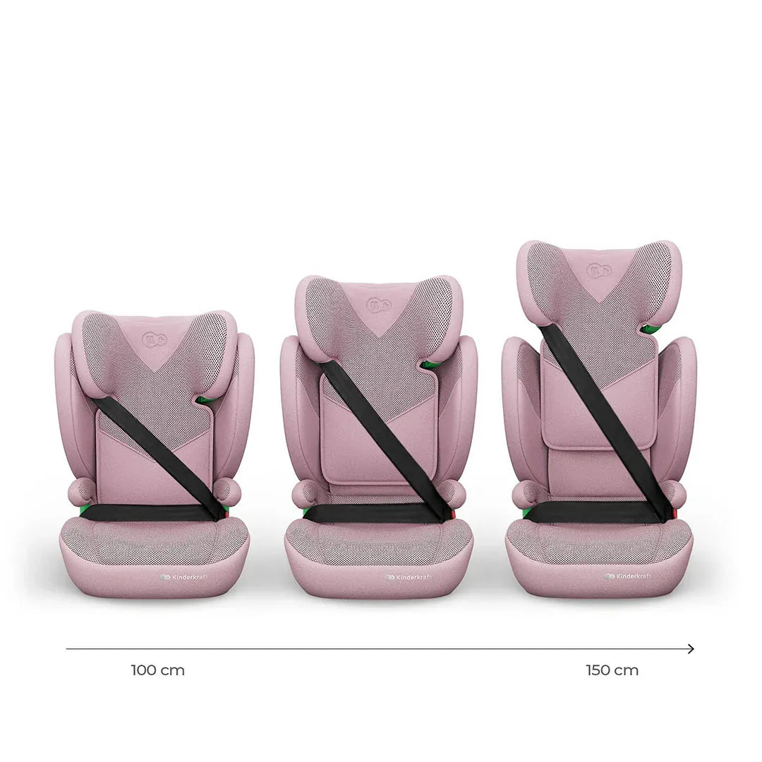 Kinderkraft Alzador Silla de Auto Butaca Junior Fix 2 i-Size Plus Pink | Kinderkraft KCJUFI20PNKPL0N