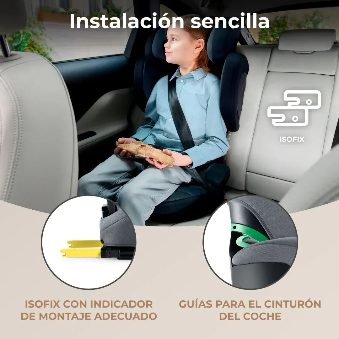 Kinderkraft Alzador Silla de auto Butaca XPAND 2 i-Size Grey KCXPAN02GRY