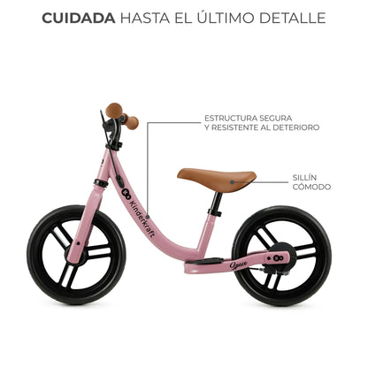 Kinderkraft Bicis Bicicleta de Balance SPACE 2021 Dark Pink- Kinderkraf KRSPAC23PNK