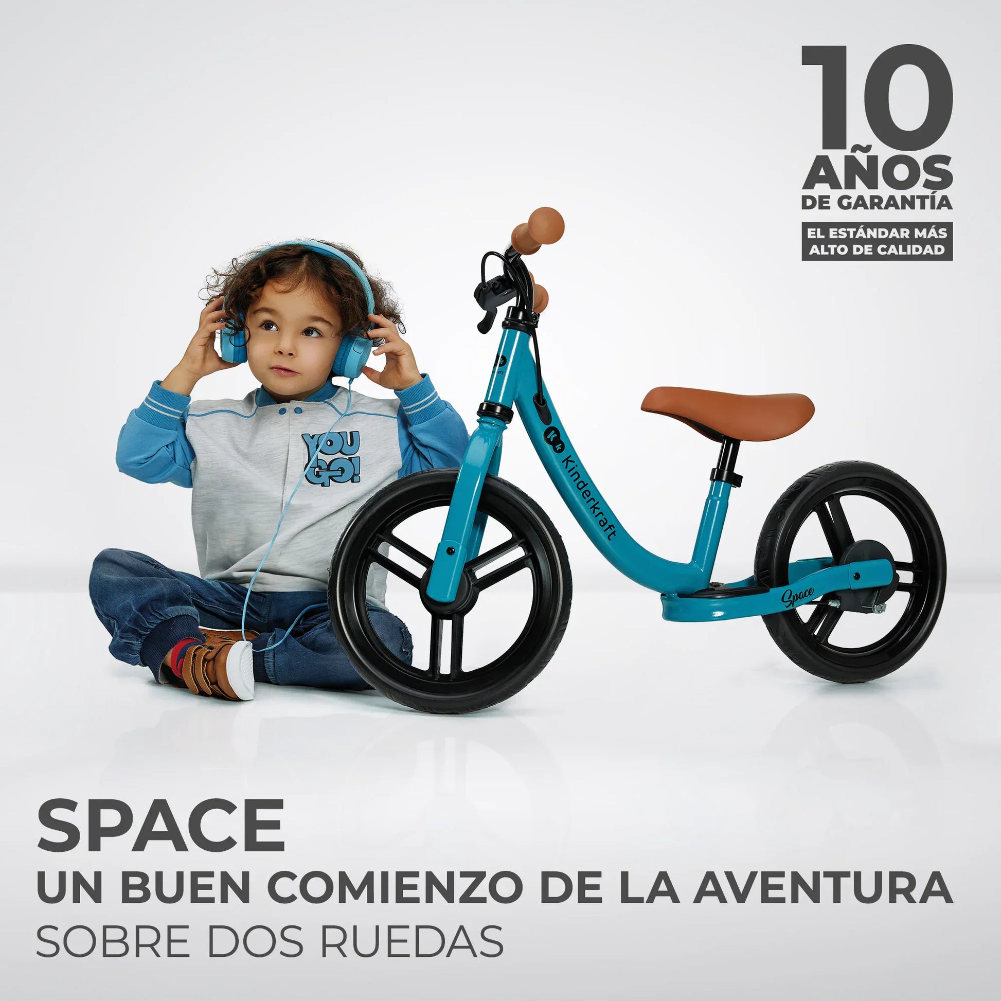Kinderkraft Bicis Bicicleta de Balance SPACE 2021 Deep Blue- Kinderkraf KRSPAC23BLU