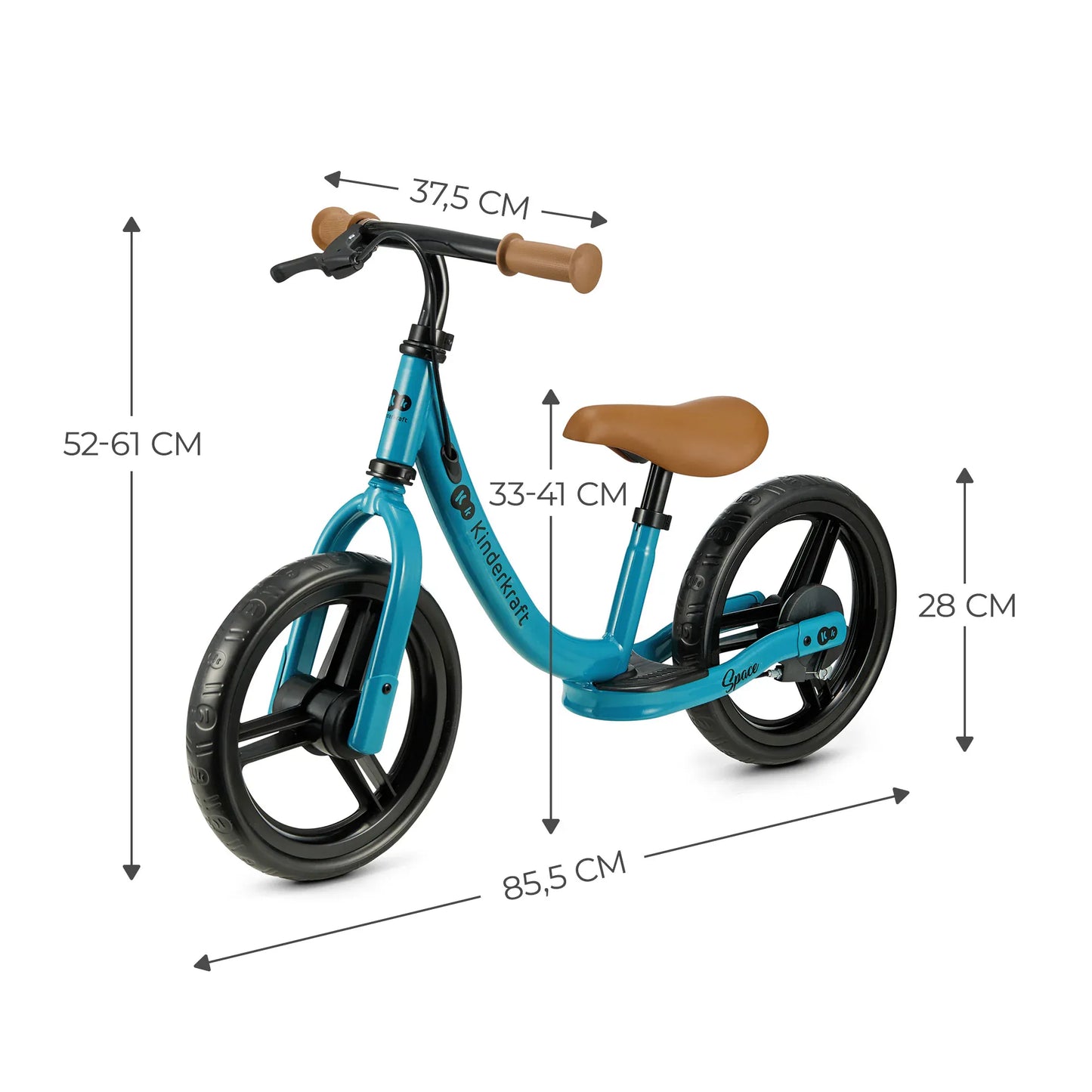 Kinderkraft Bicis Bicicleta de Balance SPACE 2021 Deep Blue- Kinderkraf KRSPAC23BLU