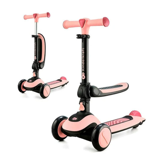 KINDERKRAFT Bicis Triciclo Scooter 2 EN 1 HALLEY Rosa Pink KRGOSW00BLK