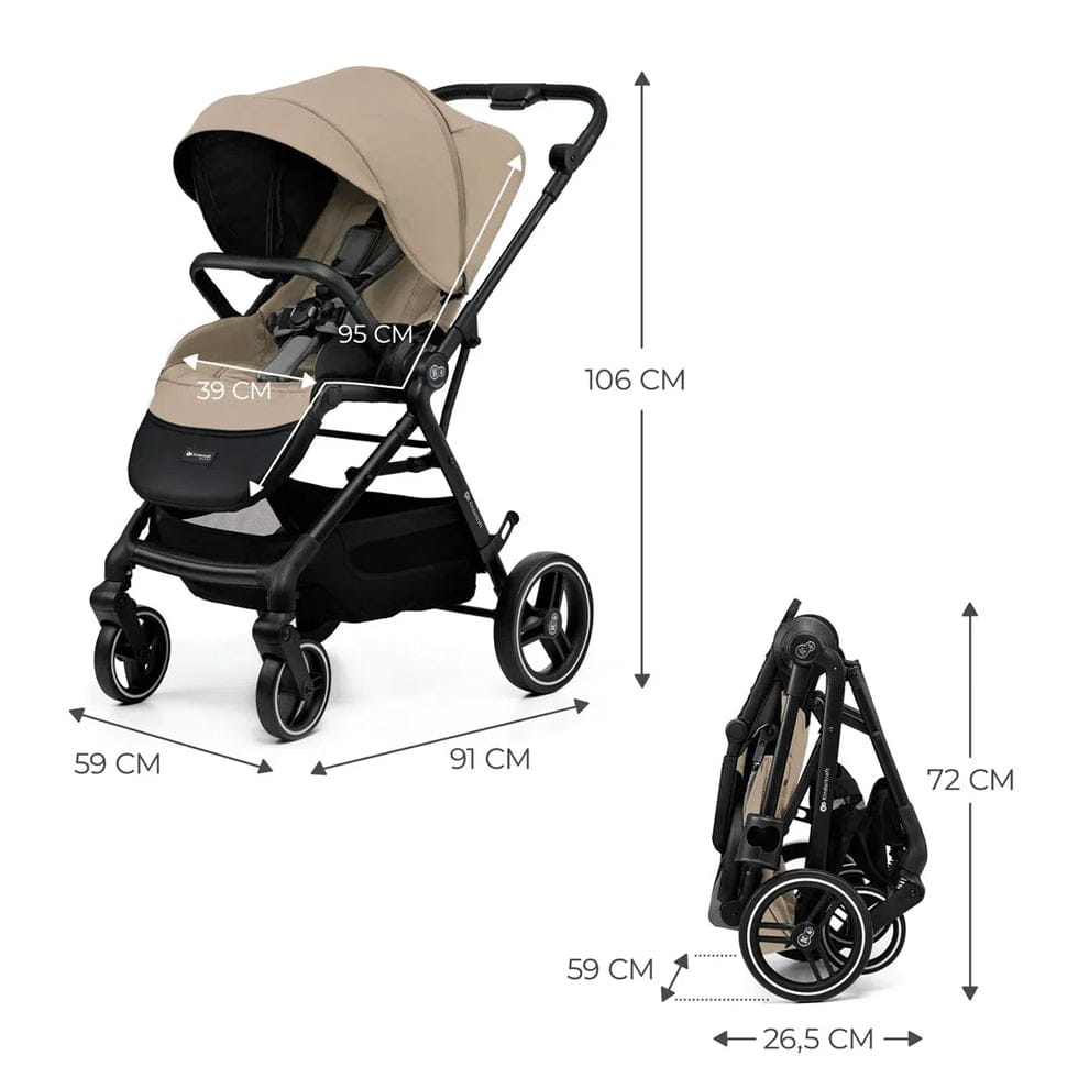 Kinderkraft Coche Coche de Paseo Yoxi Sand Beige - Kinderkraft KSYOXI00BEG